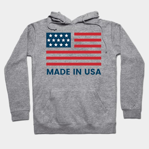 Made in usa Hoodie by white.ink